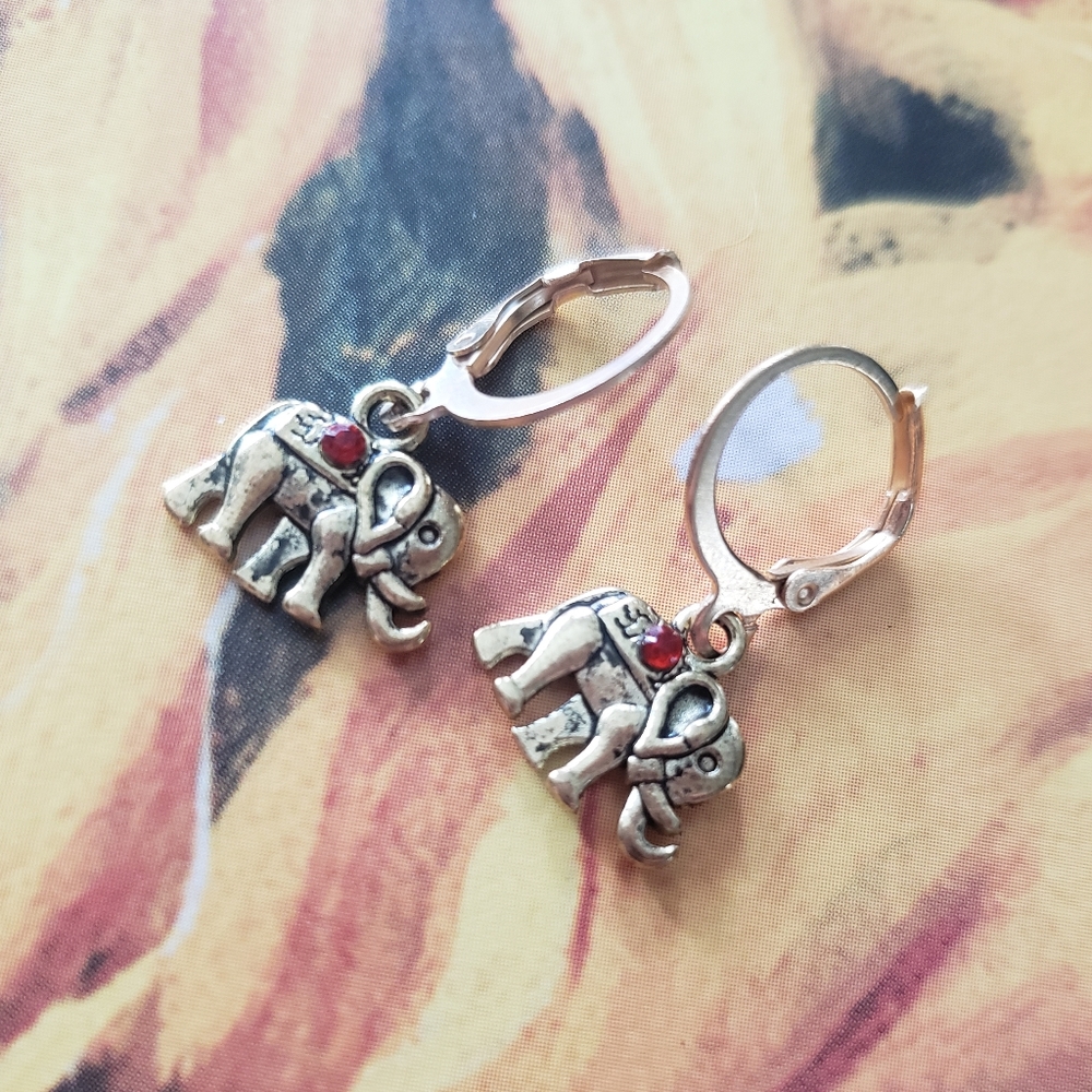 Elephant Earrings homemade